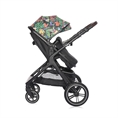 Passeggino VIOLA+ADAPTERS con coprigambe Tropical FLOWERS